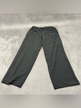 Flex core Black Drawstring Cargo Pants medical hospital work scrubs women’s L